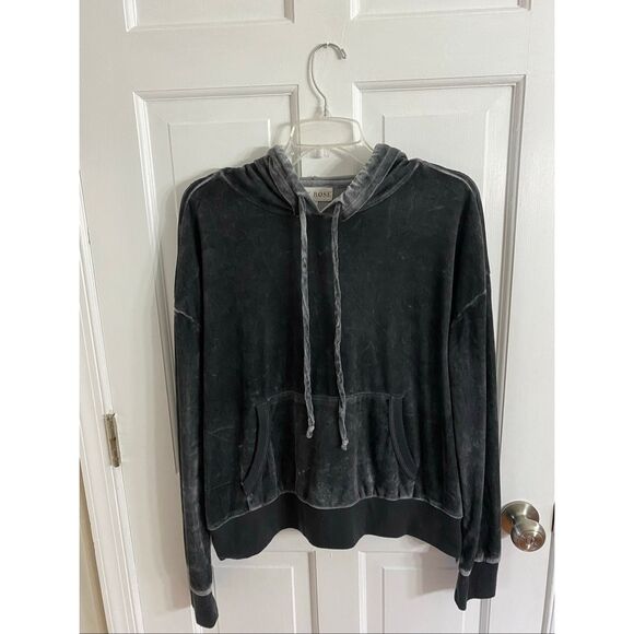 Knox Rose velour hooded sweatshirt size L - Picture 11 of 11